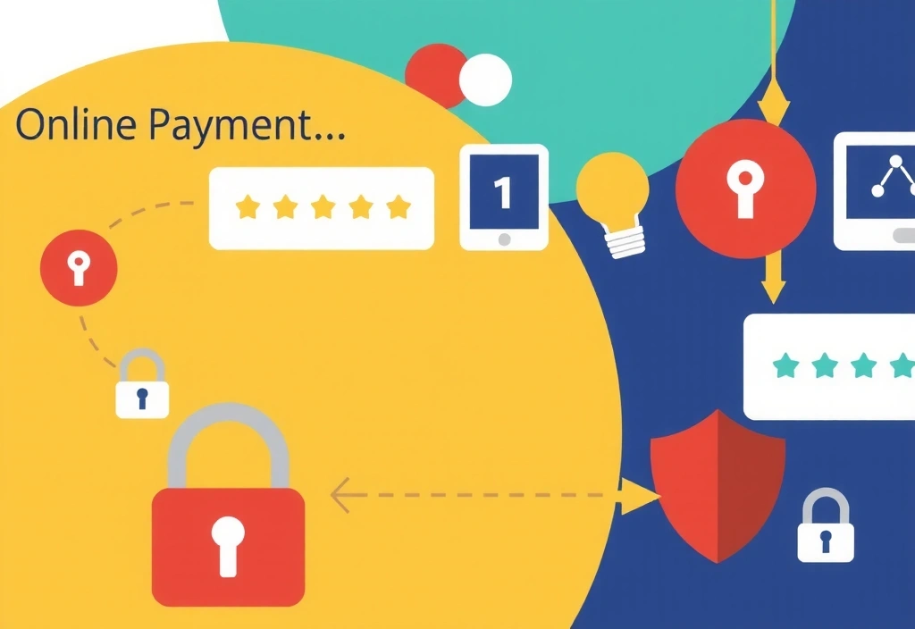 Simboli di sicurezza e protezione dei pagamenti online